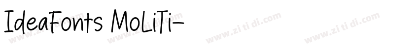 IdeaFonts MoLiTi字体转换